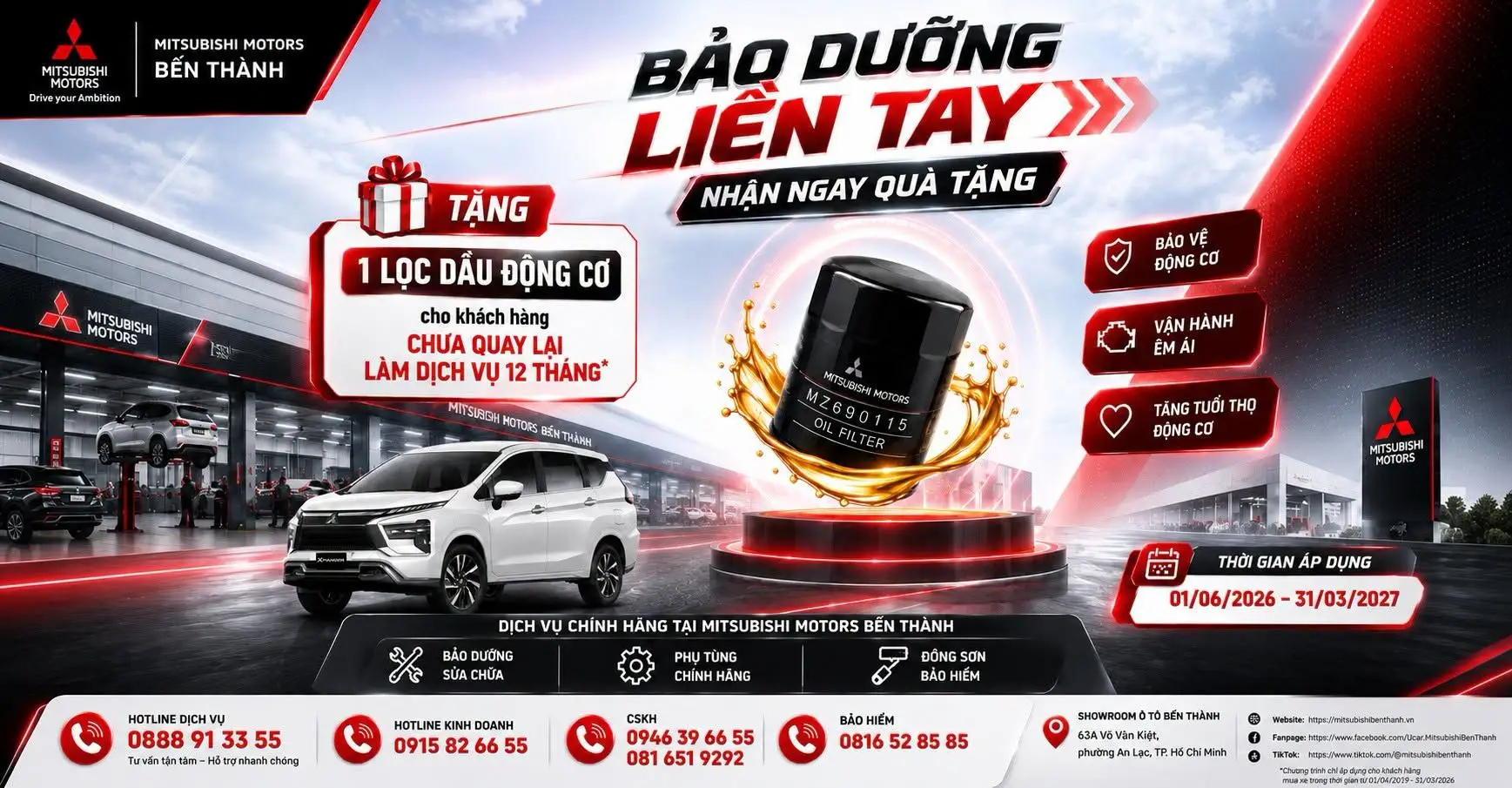 bảo dưỡng liền tay