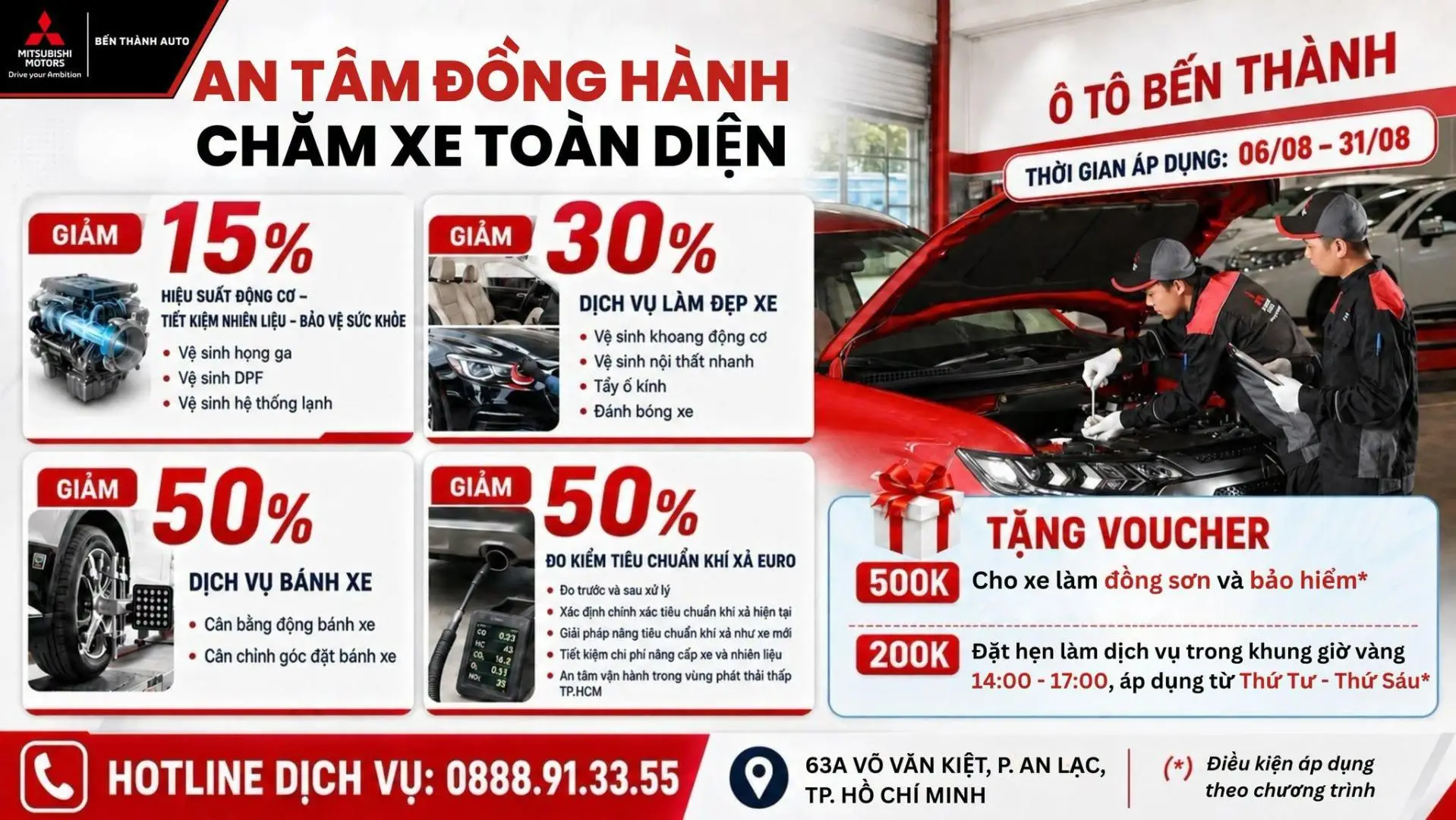 chăm xe toàn diện